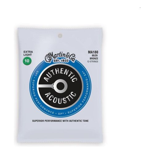 Muta 12 corde acustica Martin & Co MA180 SUPERIOR PERFOMANCE Extra Lig