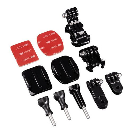 Supporto action cam Hama 00004397 Set Accessori di Fissaggio Black