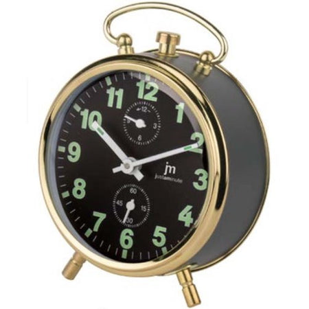 Sveglia Lowell JC8001N JUSTAMINUTE Meccanica a chiave Black