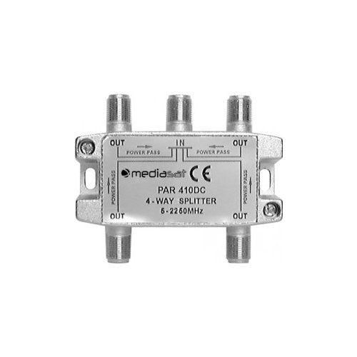 Splitter antenna Mediasat PAR 410 DC Partitore Passivo con 4 Uscite Si