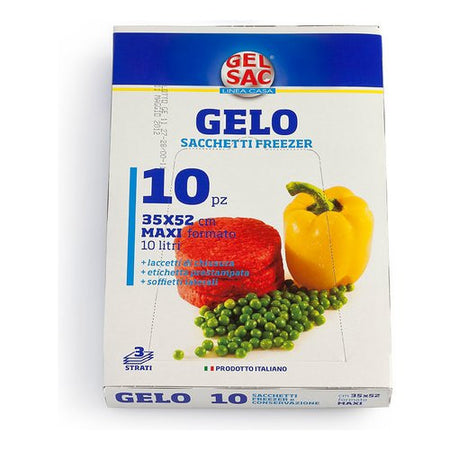 Sacchetti congelatore Gel Sac 504091 GELO con laccetti Trasparente azz