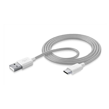 Cavo USB C Cellular Line USBDATATYCSMARTW STYLECOLOR Silver e White