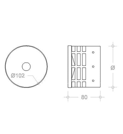 Fumaiolo eco gas inox innesto M maschio
