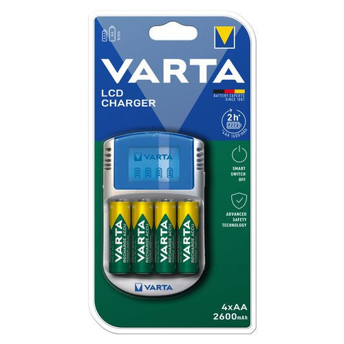 Caricabatterie Varta 057070201451 LCD CHARGER Silver