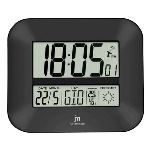 Orologio da parete Lowell JD 9906 JUSTAMINUTE Digitale con datario e m
