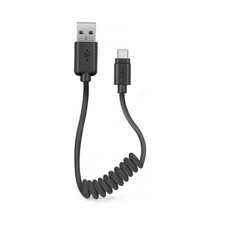 Cavo USB C Sbs TECABLETYPCSK Spiralato Black