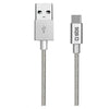 Cavo USB C Sbs TECABLETC15BS CHARGING DATA CABLE Braided Silver