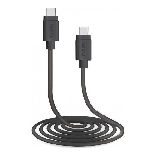 Cavo USB C Sbs TECABLETCC20K CHARGING DATA CABLE 2.0 25W Black