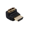 Connettore video Techly IADAP HDMI L Hdmi M F 90 Verso il Basso Black