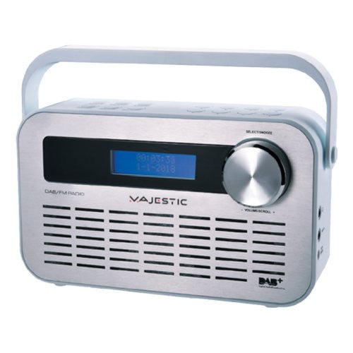 Radio Majestic 109843 Dab 843 Silver e White