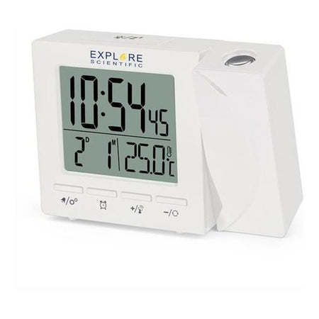 Sveglia Explore Scientific RDP1001WHT Multifunzione radiocontrollata B