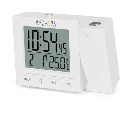Sveglia Explore Scientific RDP1001WHT Multifunzione radiocontrollata B