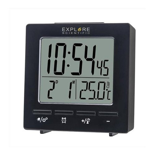 Sveglia Explore Scientific RDC1005BLK Multifunzione radiocontrollata B