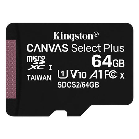 Scheda di memoria Kingston SDCS2 64GB CANVAS Select Plus con Adapter