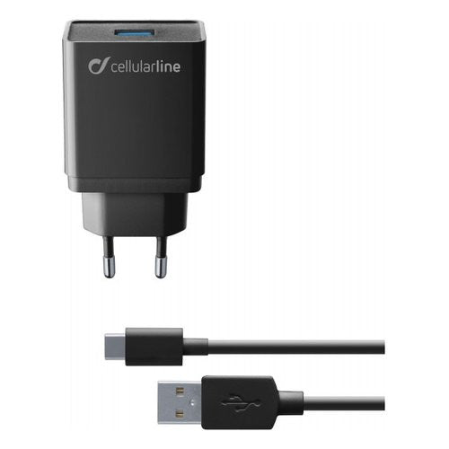 Caricabatterie Cellular Line ACHKIT10WTYCK CHARGER 10W Black