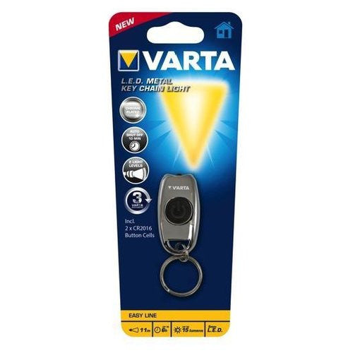 Mini torcia con anello portachiavi Varta 016603101401 Metal Key Chain