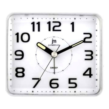 Sveglia Lowell JA7081B JUSTAMINUTE Con funzione snooze Bianco