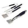 Set attrezzi barbecue Ompagrill 03450 3 Pezzi Inox e Nero