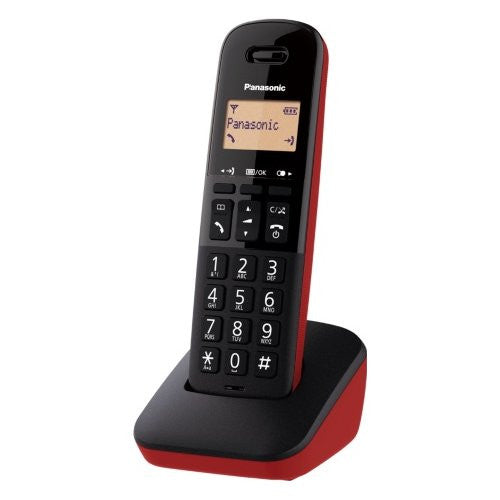 Cordless Panasonic KX TGB610JTR Dect Black e Red