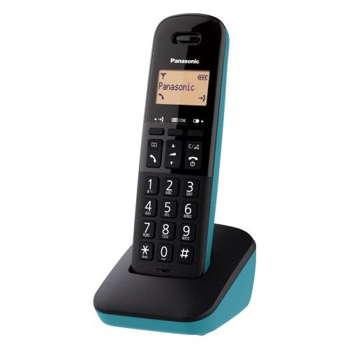 Cordless Panasonic KX TGB610JTC Dect Black e Cyan