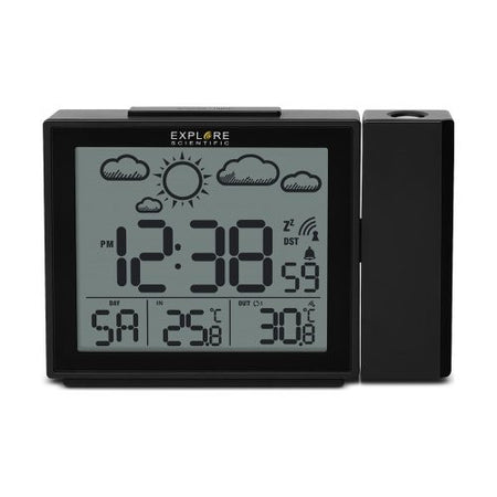 Sveglia Explore Scientific RPW3009BLK Multifunzione meteo radiocontrol