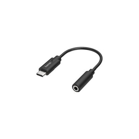 Connettore computer Hama 00200318 Usb Type C a Jack 3.5 Mm Black