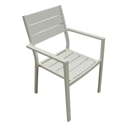 Sedia con braccioli Amicasa LS TC 805 KARIM Bianco