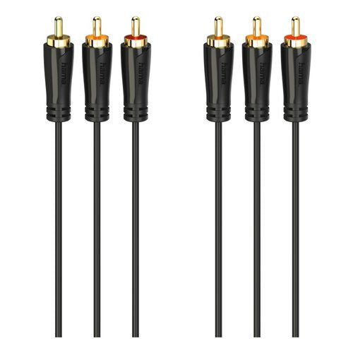 Cavo adattatore Hama 00205150 Audio Rca Rca Black