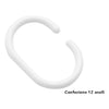 Set anelli tende doccia Gedy 1000210 Bianco