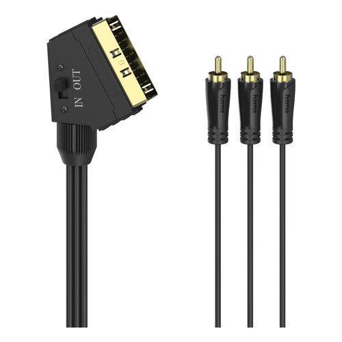 Cavo adattatore Hama 00205156 Video Rca Scart Black