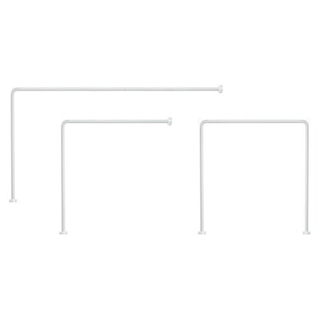 Tubo reggitenda doccia Gedy 9000210 Universale per Vasca Bianco