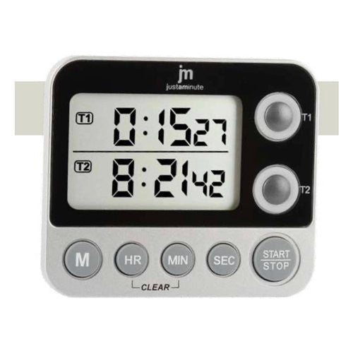 Timer cucina Lowell JT 5413NS JUSTAMINUTE Nero e Silver