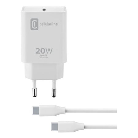 Caricabatterie Cellular Line ACHIPDKITC2CPD20WW CHARGER KIT 20W Power