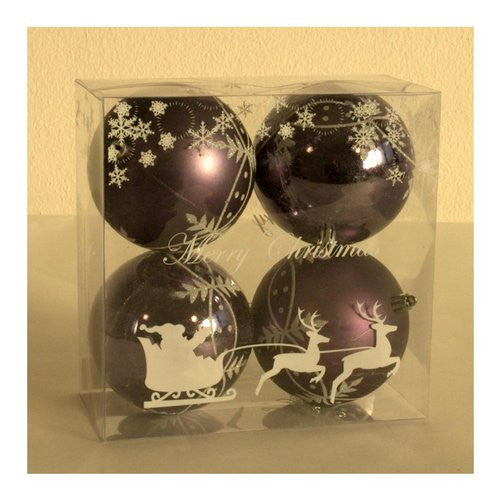 Palline albero Amicasa Art 138 Sfera Mix Blu decorato