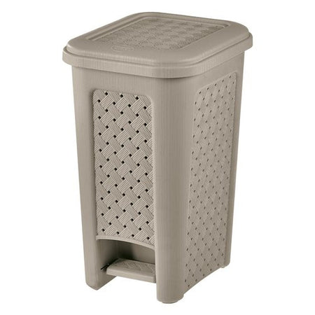 Pattumiera Tontarelli 8104288908 ARIANNA coperchio a pedale Tortora