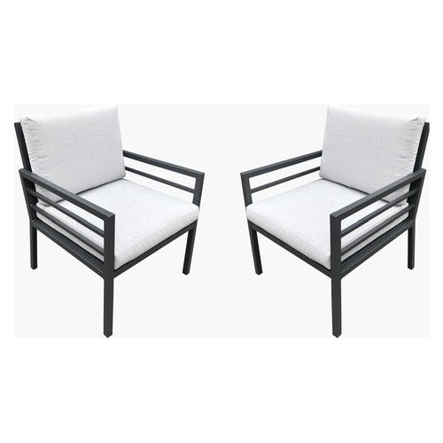 Set poltrone Amicasa LOREN Grigio scuro