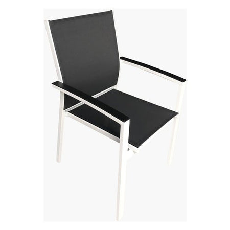 Sedia con braccioli Amicasa SARIM Bianco e Antracite