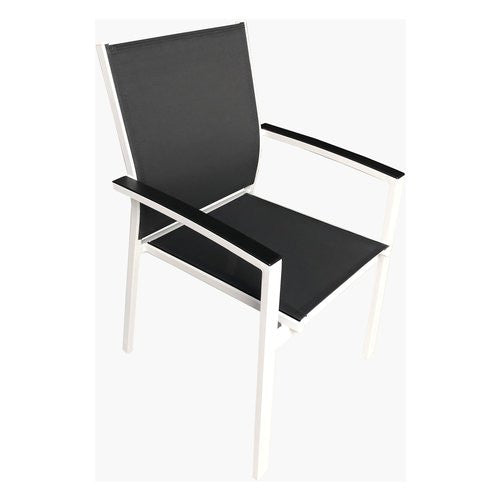Sedia con braccioli Amicasa SARIM Bianco e Antracite