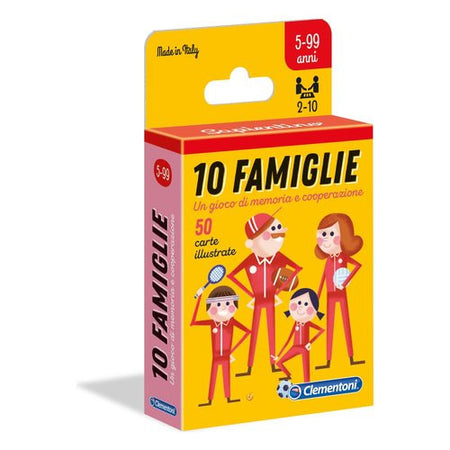 Carte gioco Clementoni 16172 10 Famiglie