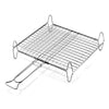 Griglia barbecue Ompagrill A14045 Rete Doppia con Piedi Cromo lucido