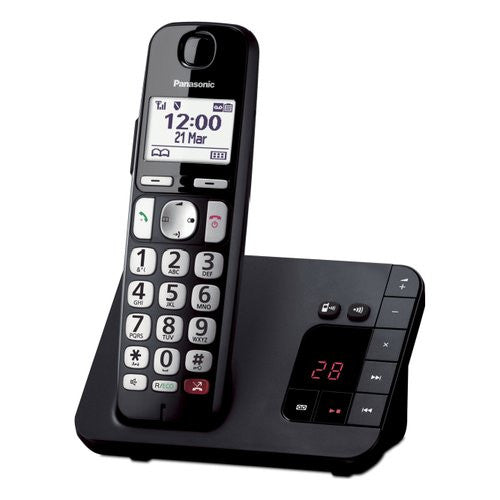 Cordless Panasonic KX TGE260JTB Dect Black