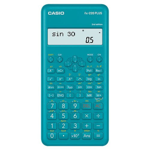 Calcolatrice Casio FX 220 PLUS 2 FX SERIES S.V.P.A.M. Certificata Azzu