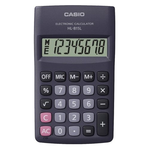 Calcolatrice Casio HL 815 HL SERIES Ampio Display Black