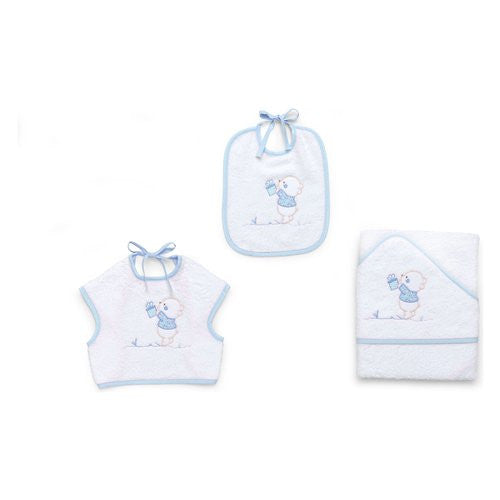 Set bavaglini Italbaby 15 5020 102 BEAR Azzurro