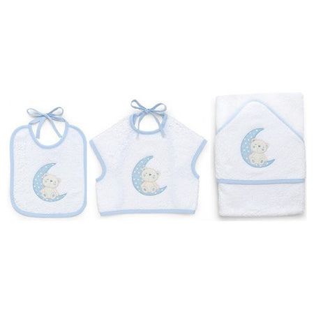 Set bavaglini Italbaby 15 5020 402 MOON Azzurro