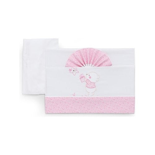 Set lenzuola lettino Italbaby 15 20 101 BEAR Completo Rosa