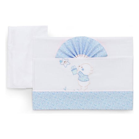 Set lenzuola lettino Italbaby 15 20 102 BEAR Completo Azzurro