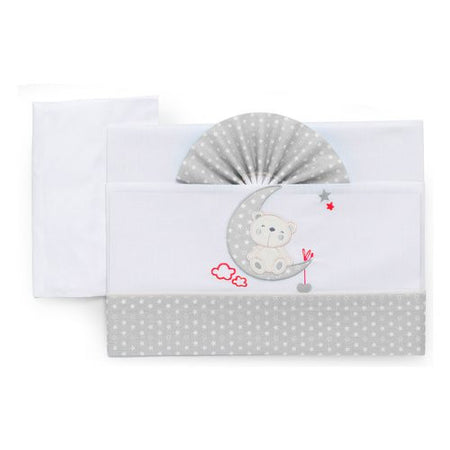 Set lenzuola lettino Italbaby 15 2010 408 MOON Completo Grey