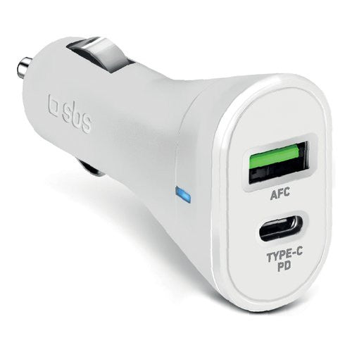 Caricabatterie accendisigari Sbs TECRPD20W CAR CHARGER 20W Dual Power