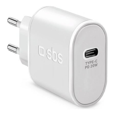 Caricabatterie Sbs TETR1CPD20 WALL CHARGER 20W Power Delivery White